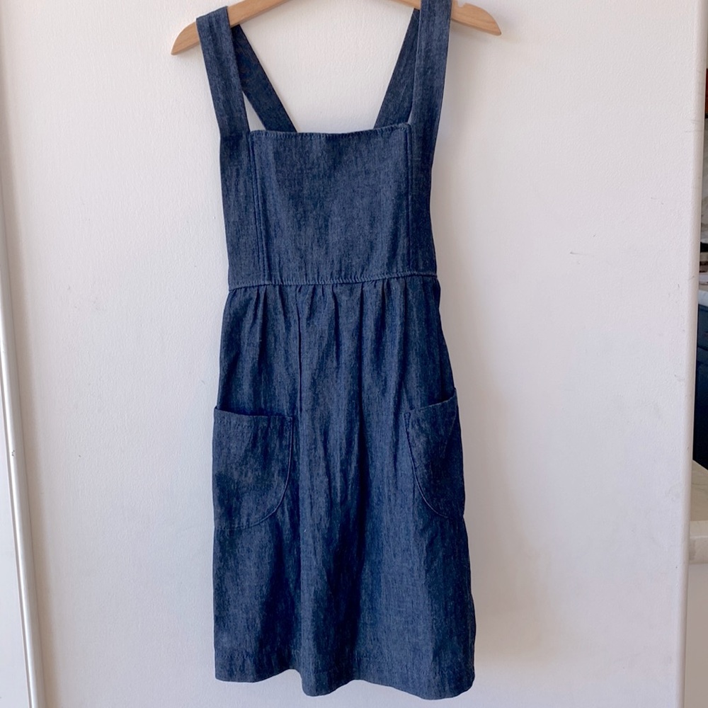 mabo denim pinafore